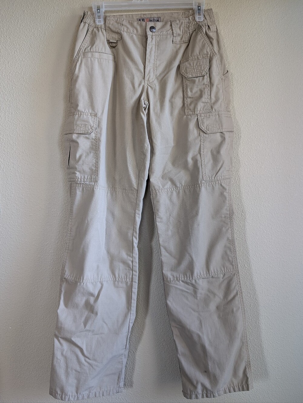 5.11 Tactical Size 6 Long Cargo Pants in Light Beige Ripstop